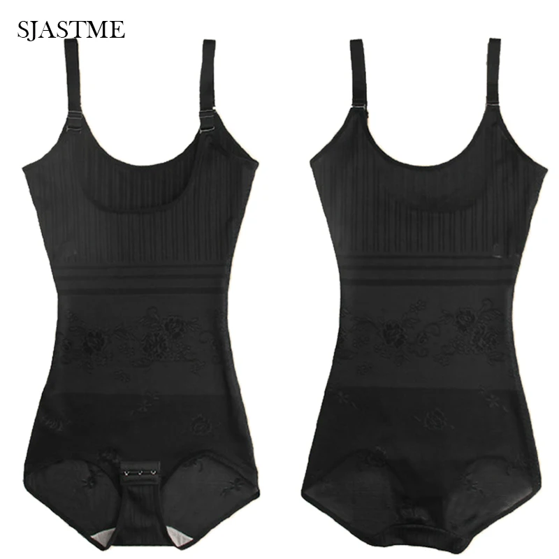 SJASTME Women's Body Briefer Smooth Slimmer Shapewear Push up Breast Waist Trainer Bodysuits Firm Slimming Body Shaper