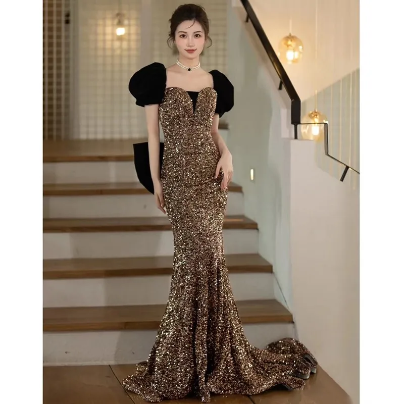 

New host Champagne toast fishtail dress