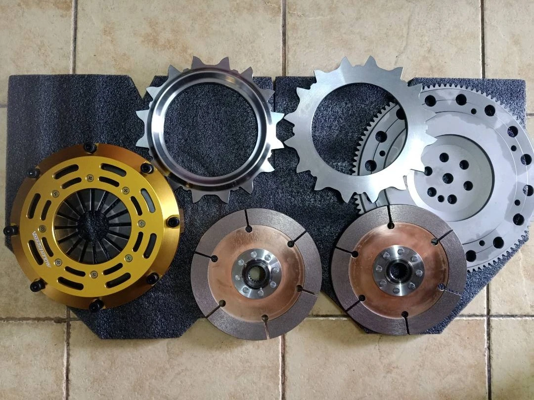 미쓰비시 갤런트 VR4 이클립스 GSX 이글 탈론 TSi 4G63 AWD 6볼트용 ADLERSPEED 레이싱 클러치 트윈 디스크