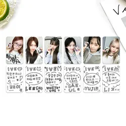 6pcs/set KPOP IVE New Album LOMO Card Portrait Selfie Collector Card Rei LIZ Leeseo Yujin WonYoung Gift Postcard Photo Card