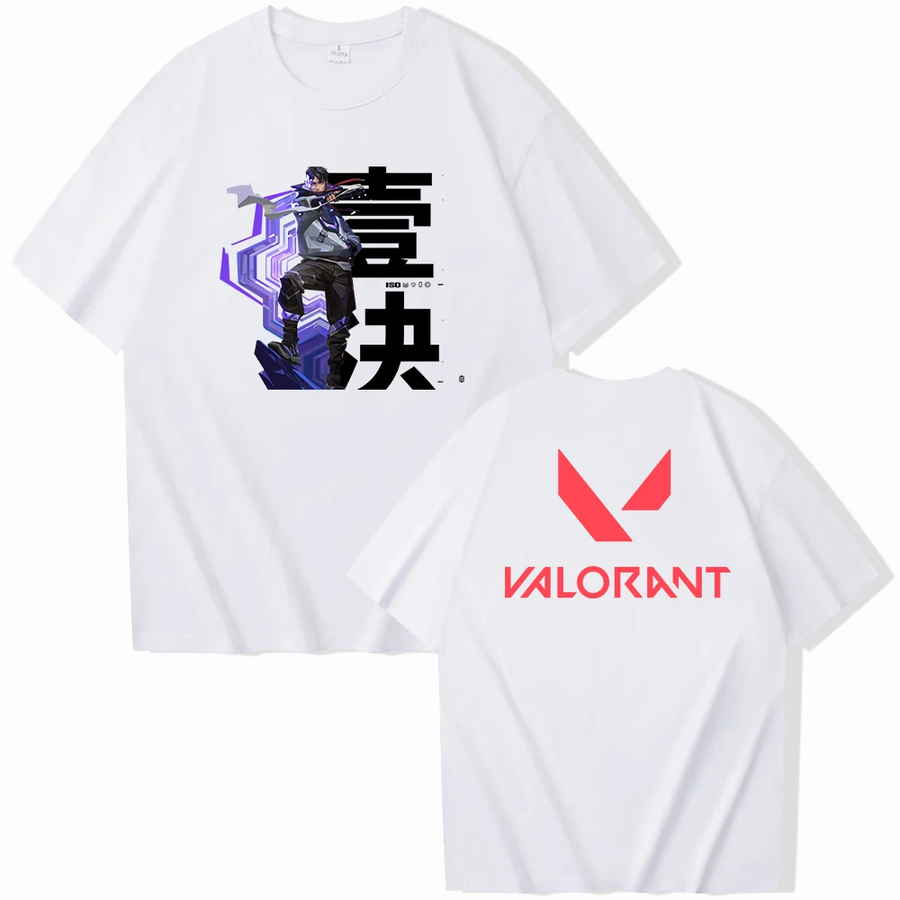 thumbnail image 1 of Camiseta ISO Valorant, camisetas de manga corta y cuello redondo, regalo para fanáticos, 1 of 4