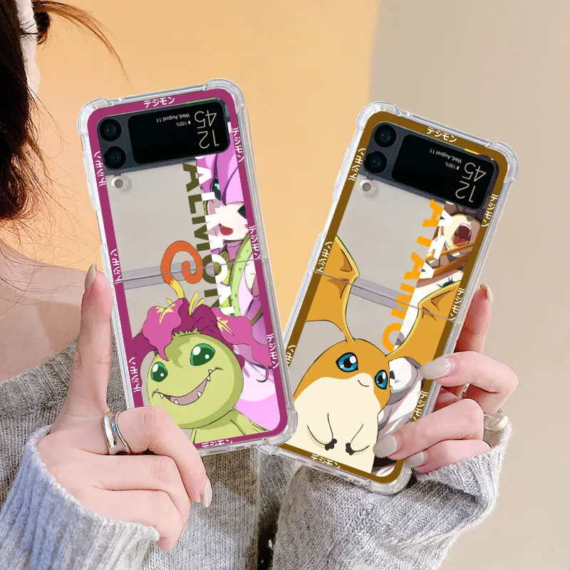 Digimon Phone Case Samsung Fundas Samsung Z Flip 3 5g Digimon