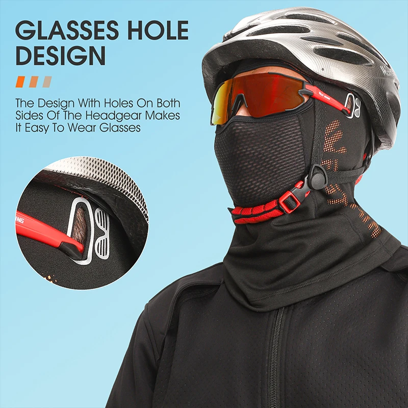 WEST BIKING-Casquettes de cyclisme d'hiver pour hommes, cagoule intégrale,  masque chaud camouflage, chapeau de vélo de route VTT, équipement de sport  thermique, sourire - AliExpress