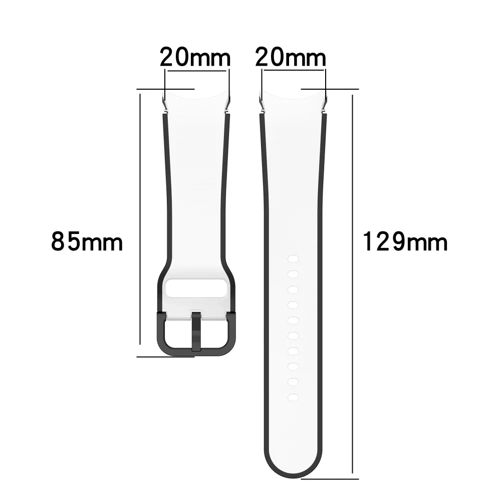 Seamless Silicone Sports Watch Band Bracelet