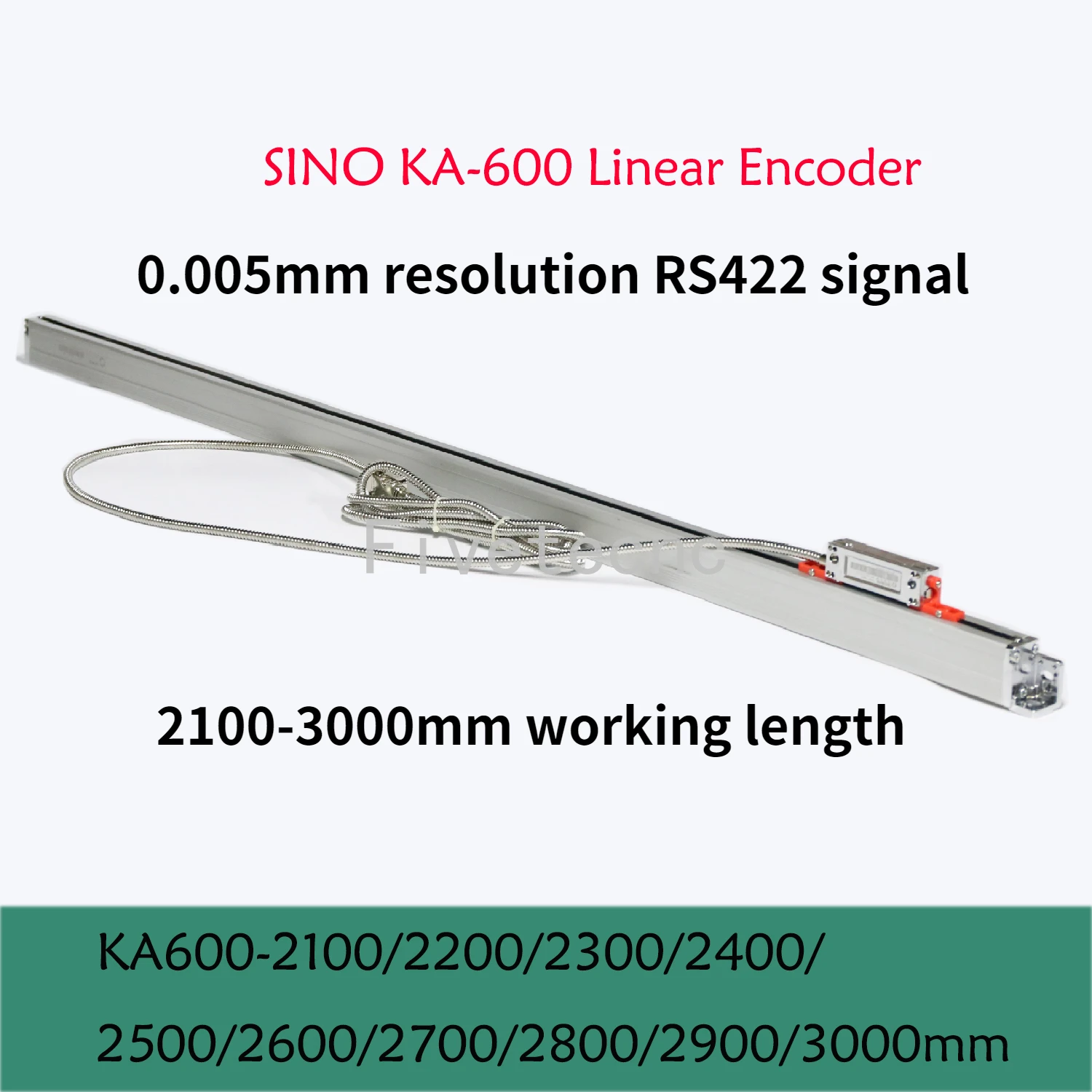 

5um RS422 SINO KA-600 2100 2200 2300 2400 2500 2600 2700 2800 2900 3000mm DRO Linear Glass Scale KA600 Optical Encoder Lathe