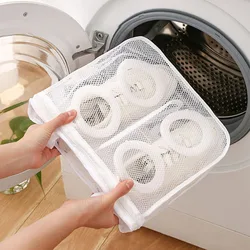 Washing Machine Shoes Bag Travel Shoe Storage bags Portable Mesh Laundry bag Anti-deformation Protective Shoes Airing Dry Tools