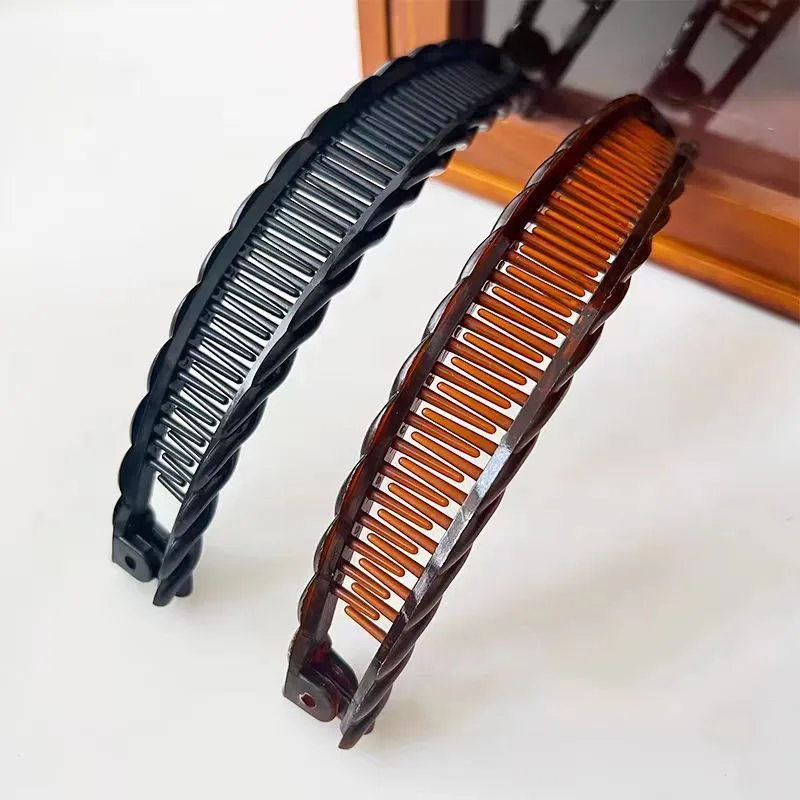 Hair clips hair accessories Women Banana Hair Clip Vintage Wave Comb Hairpin Hair Braids Style Tool for Girls