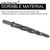 5/8 Inch Bridge Reamer 1/2 Inch Shank HSS Taper Bridge Reamer Bit High Speed Steel Spiral Flute Drill Bit for Metal Construction 2