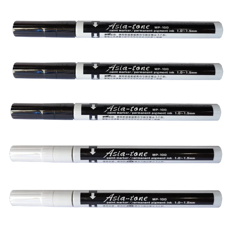 Voiskie Black Paint pens,4 Pack 0.7mm Acrylic Black Permanent