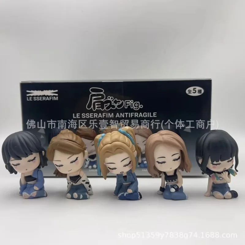 New Trendy Blind Box Korean Girl Group 5 Shoulder To Shoulder