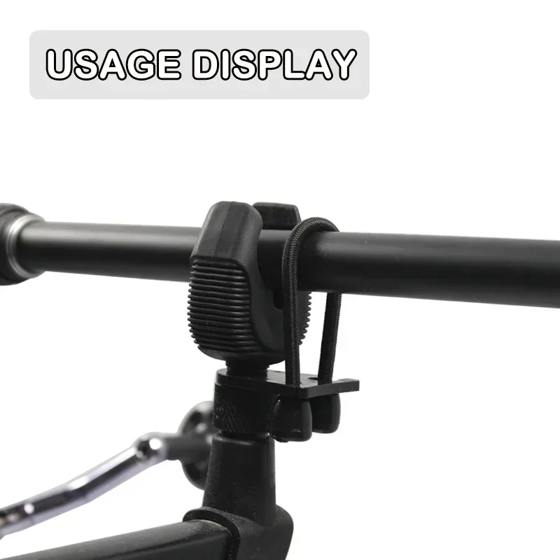 Fishing Rod 2PCS Carp Fishing Rod Rest Head Gripper for Rod Pod Holder with Clips