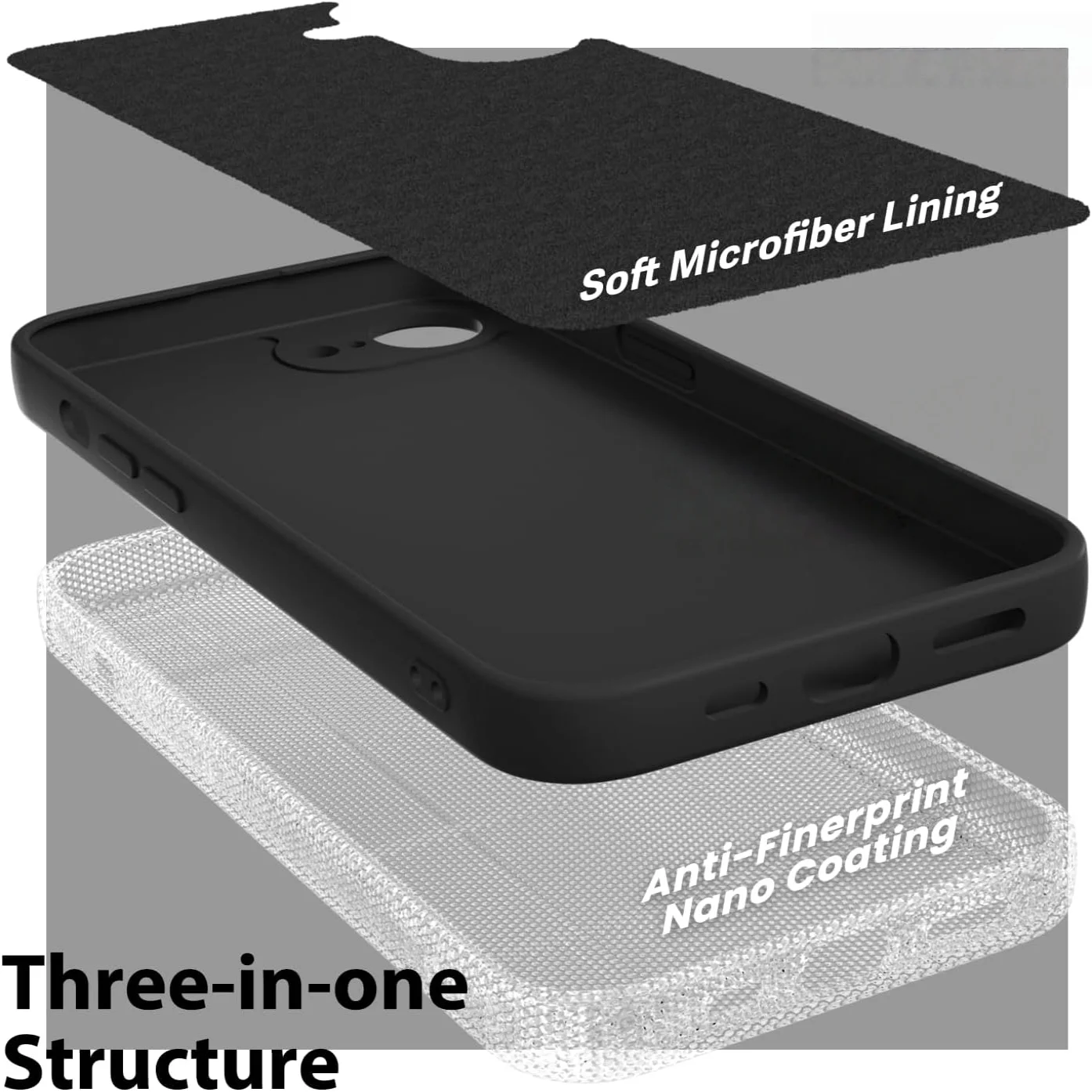 Fashion Solid Color Shockproof Liquid Silicone Phone Case