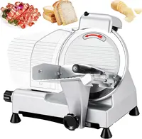 Commercial Meat Slicer - 240W Frozen Meat Cheese Deli Slicer with 10" Stainless Steel Removable Blade, Semi-Auto Meat Slicer 1