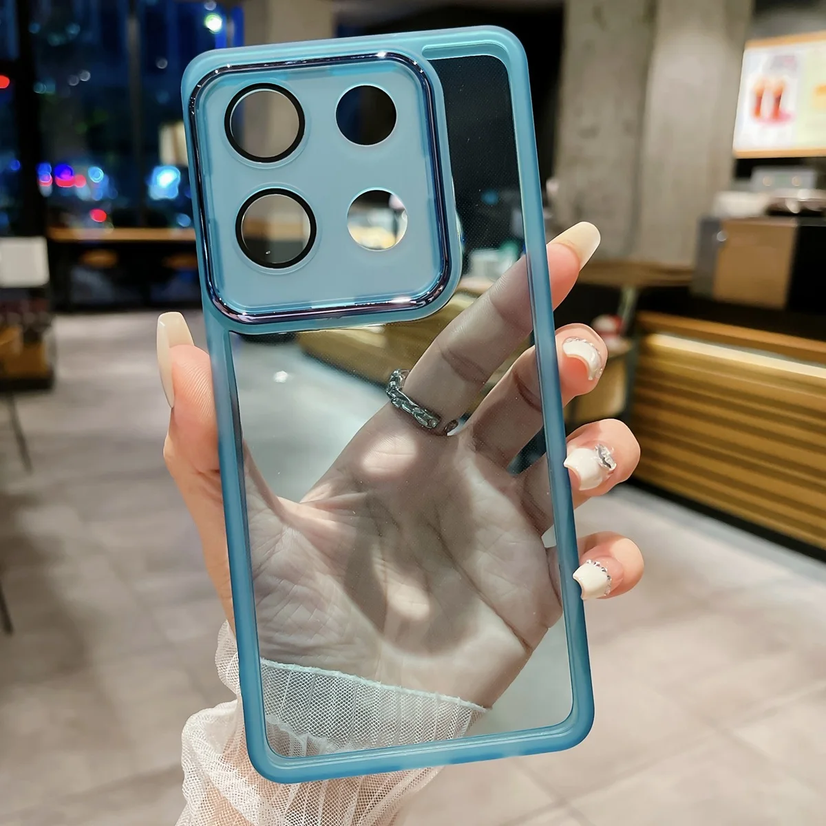 thumbnail image 1 of Soft Clear Silicone Cases for Xiaomi POCO M6 X6 F6 Pro Redmi Note 13 Pro 4G 5G Colored Camera Lens Protective Cellphone Cover, 1 of 5