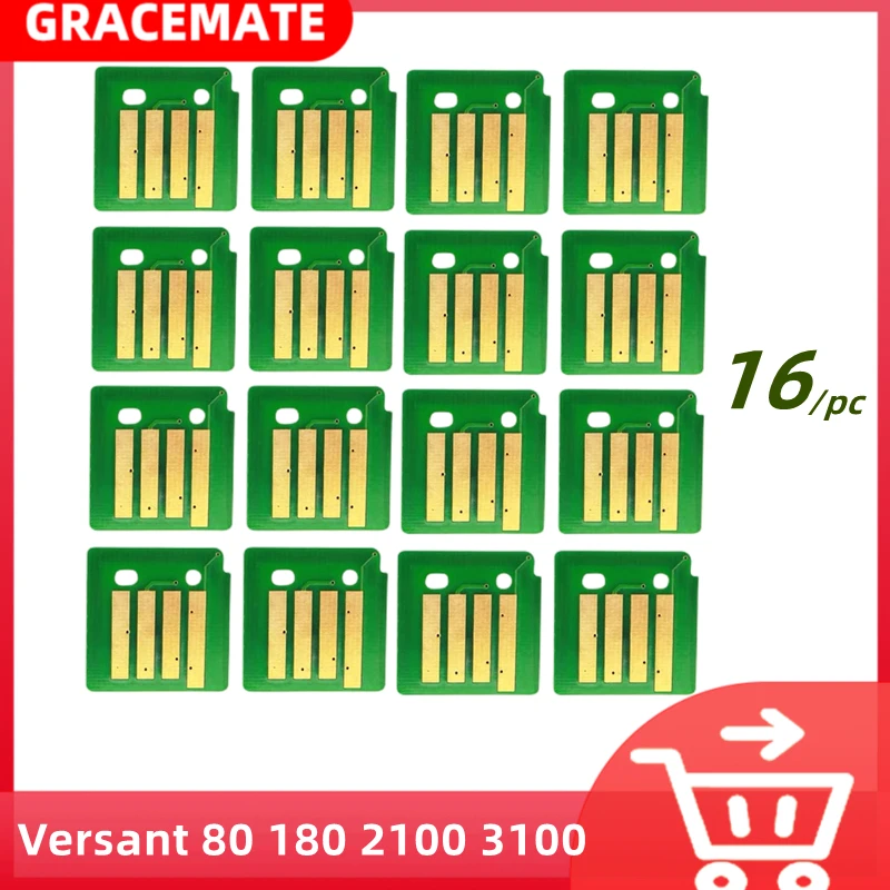 Versant 80 16 Pcs Chip de Toner para Xerox 180 2100 3100 Imprensa 006r01642 43 44 45 006r01646 47 48 006r01649 Copiadora Cartucho de Reset