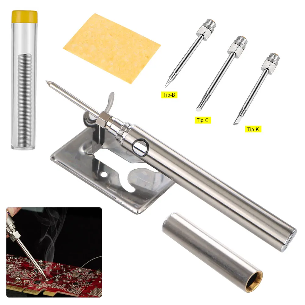 

Welding Solder Wireless USB Electric Soldering Iron Tin Kit 510 Interface Soldering Iron Head Suction Tin Pump Repair Tools