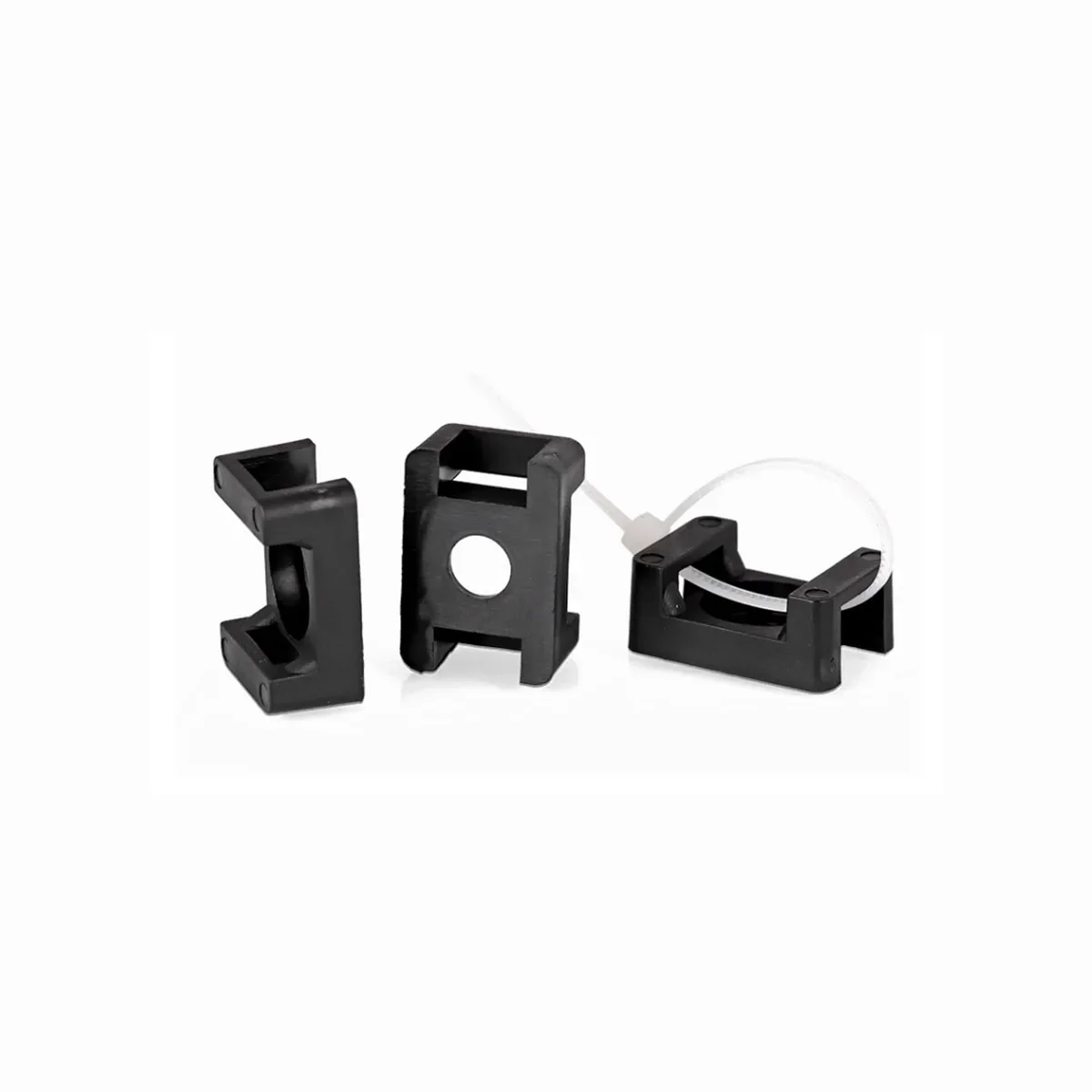 Saddle Shaped Wire Tie Fixed Seat Cable Organizer Screw Hole Type Cable Bundle Clamp HC Series