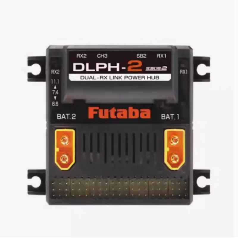 FUTABA DLPH-2 Двухканальный концентратор приема мощности 18-канальная плата распределения мощности Турбореактивный двигатель для радиоуправляемого самолета Dorne с неподвижным крылом3