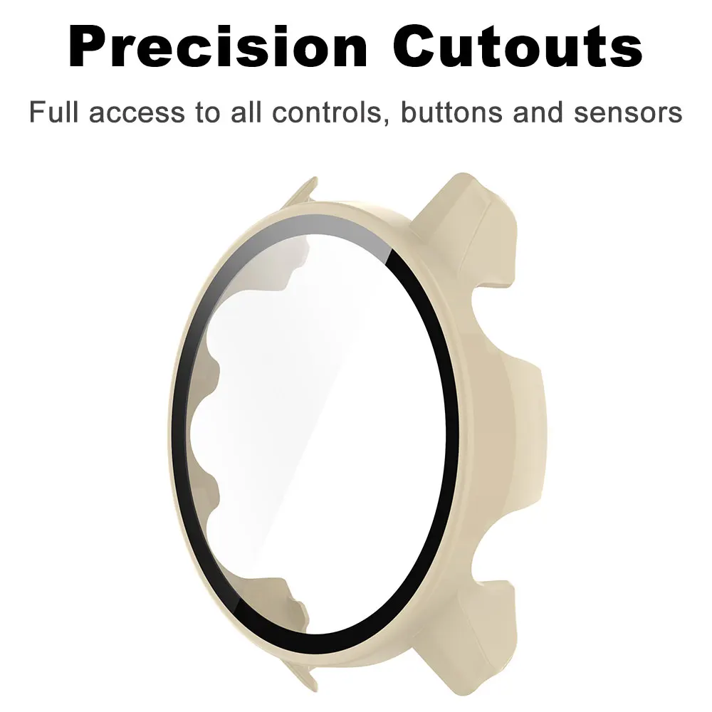 Tempered Glass Smartwatch Bumper Case and Screen Protector Film
