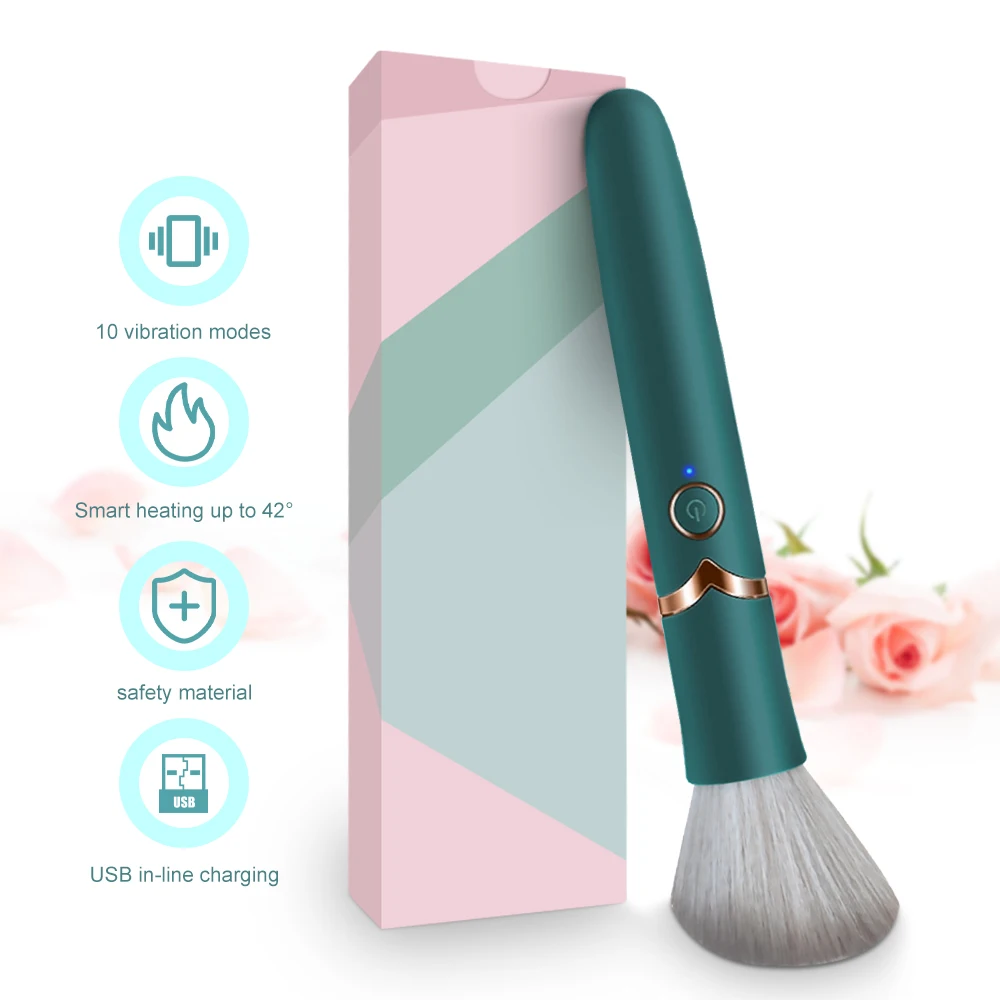 Female Sex Toys Vaginal Vibrators Rechargeable 10 Speed Make Up Brush Magic AV Wand