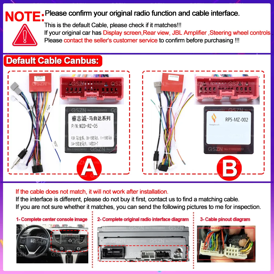 QSZN For MAZDA 3/AXELA 2004 2005 2006-2009 Android 13 Car Radio