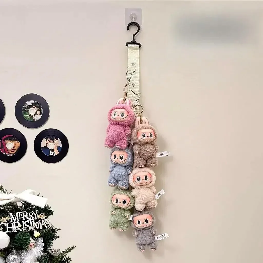 Puppen-Hänge-Organizer zum Aufhängen, Stofftier-Halter, Haltbarkeit, praktisch, mit Clips, Puppen-Aufbewahrungs-Display-Gurt für über der Tür – Detail 3