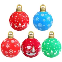 Large PVC New Year Gift Inflatable Toys Hanging Ornament Christmas Decorations Christmas Balls Xmas Tree 1