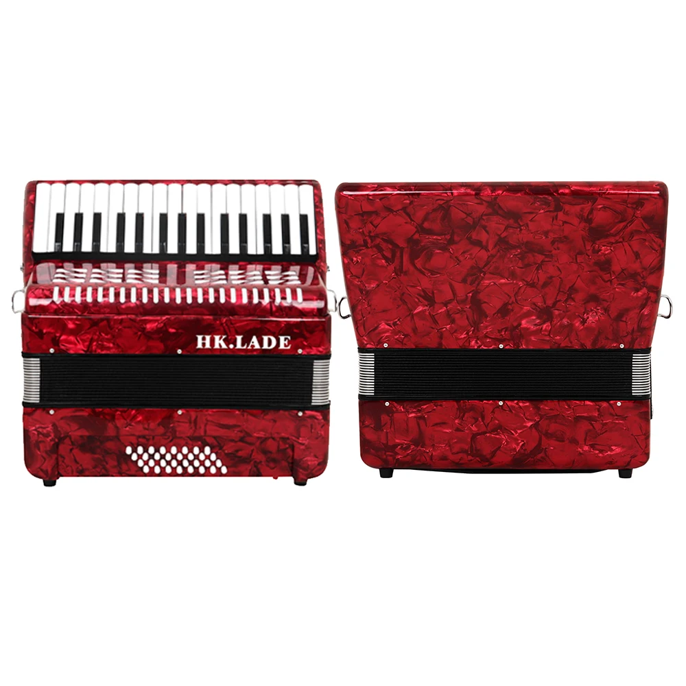 HK.LADE AH-80 Akkordeon, 32 Tasten, 32 Bass-Akkordeon mit Taschengurt, professionelles Tastaturinstrument für die Bewertungsaufführung – Detail 3