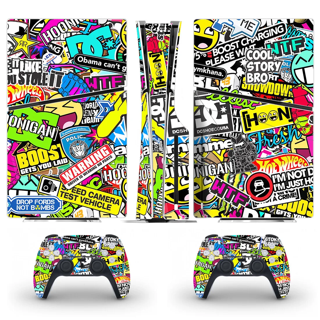 Graffiti Ps5 Slim Disc Skin Sticker Decalcomania Cover Per Console E Controller Ps5 Slim Disk Skin Sticker Vinyl