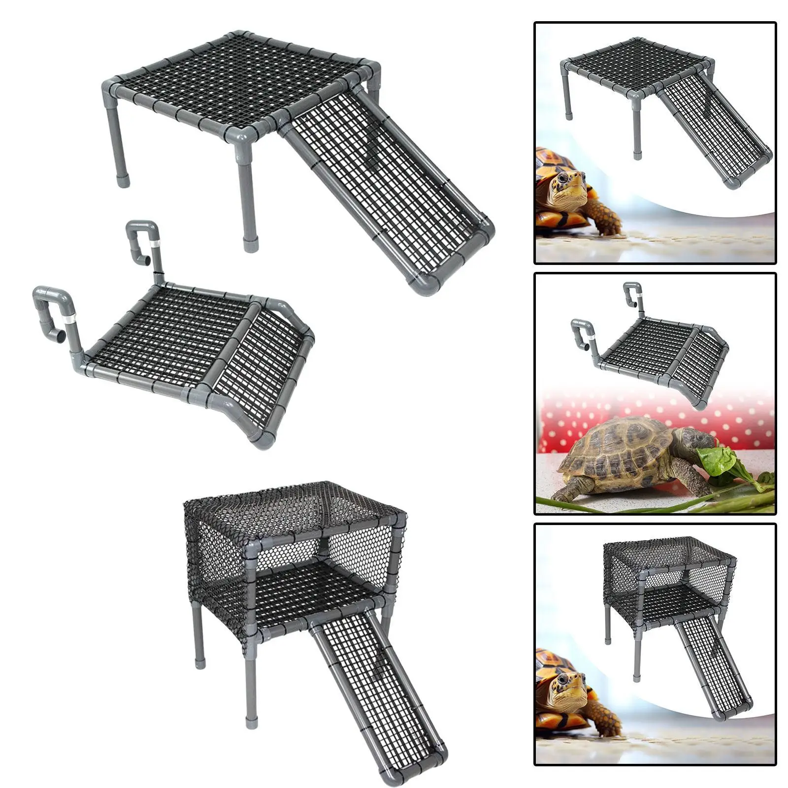 Turtle Basking Platform Reptile Habitat Climbing Shelf for Frog Semi Aquatic Animals Small Reptiles Tortoises Salamanders
