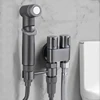 Shower Toilet Bidet Sprayer Stainless Steel Double Outlet Angle Valve Wall-Mounted Double Outlet Bidet Toilet Accessories 1