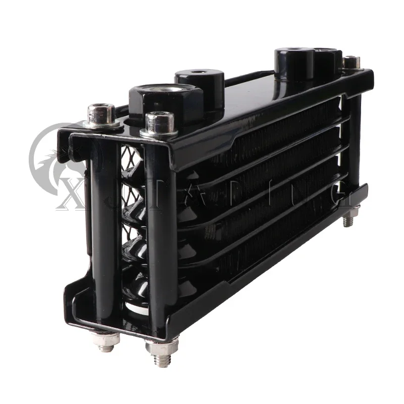 Universal Motorcycle Cnc Aluminum Engine Oil Cooler Cooling Radiator Kit For 50Cc 110Cc 125Cc