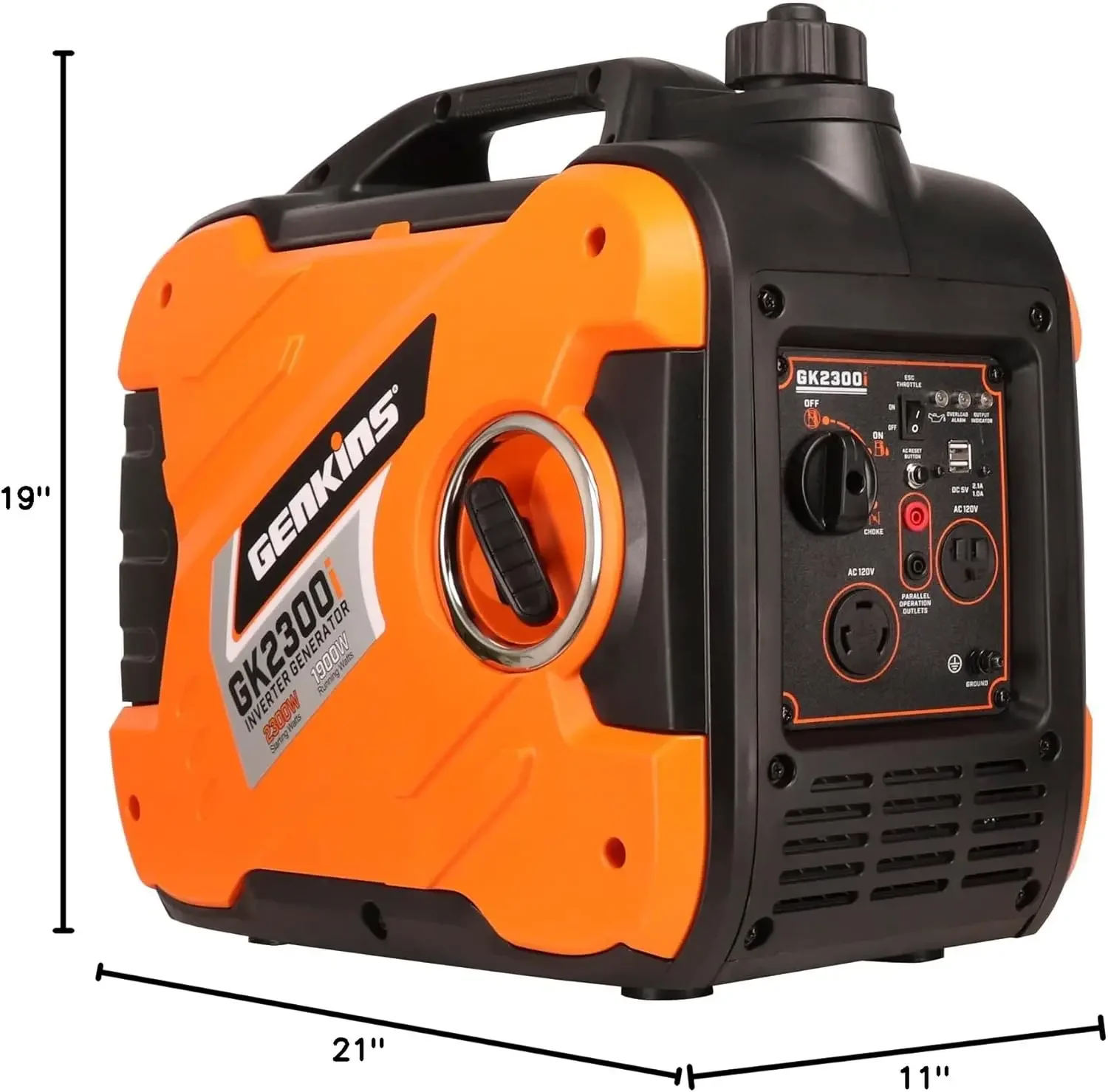 2300 Watt Portable Inverter Generator Ultra Quiet Gas Powered RV Ready CARB EPA Complied Ship to 50 States & Puerto Rico