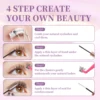 Lash Bond and Seal 10ml Individual Lashes Glue and Seal Super Strong Hold Lash Extension and Lash Glue Remover 5ml Tweezers Kit 6