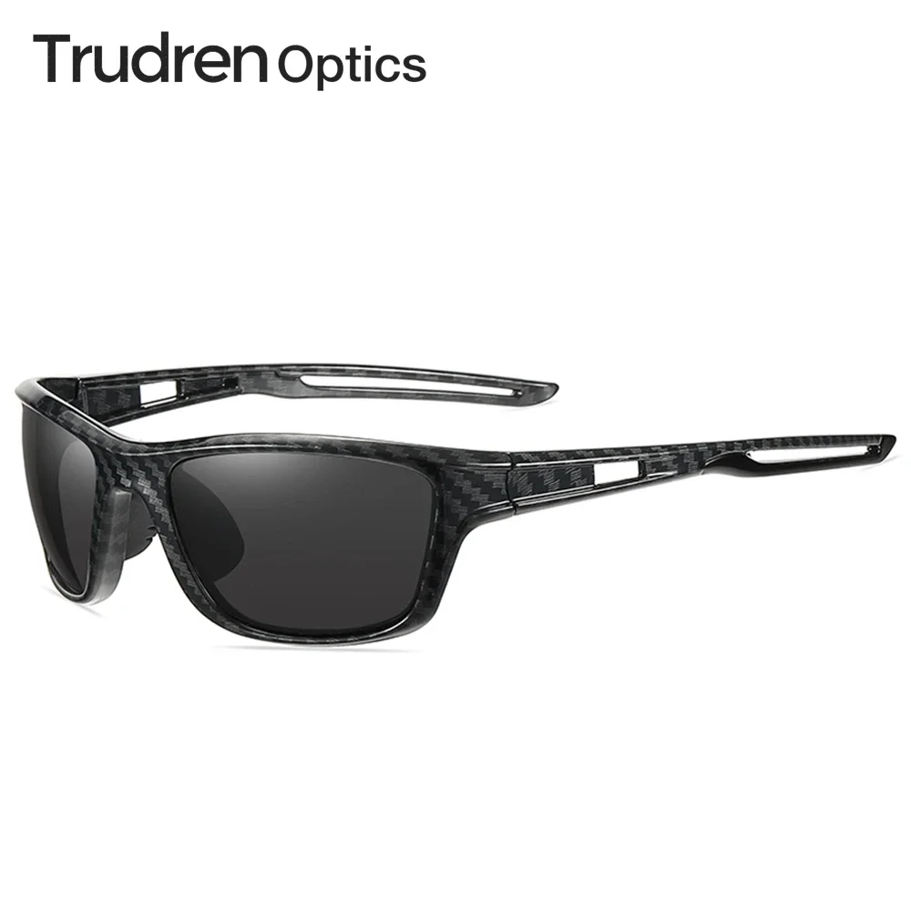

Trudren Men Lightweight Sport Polarized Sunglasses for Hiking Womens TR90 Wrap-around Sun Glasses with Adjustable Nose Pads 2059