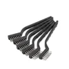 6pc set Small Wire Brushes Cleaning Brushes For Mechanical Part Derusting Remove Paint Accessories 17cmx1cm Stainless Steel Wire 5
