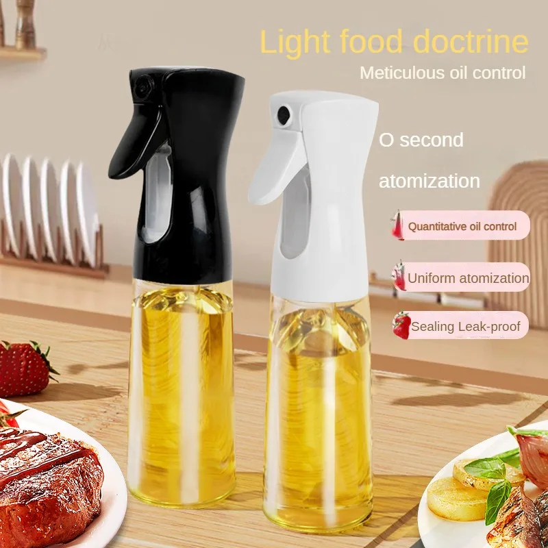 Oil Spray Bottle Dispenser Containers 200/300ml Kitchen Cooking Olive Oil Camping BBQ Baking Vinegar Soy Sauce Sprayer