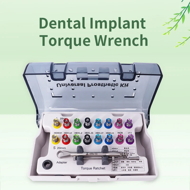 

Dental Implant Torque Wrench Screwdriver Universal Kit Repair Tools Box Prosthetic Drivers Dentistry Ratchet Multiple Models