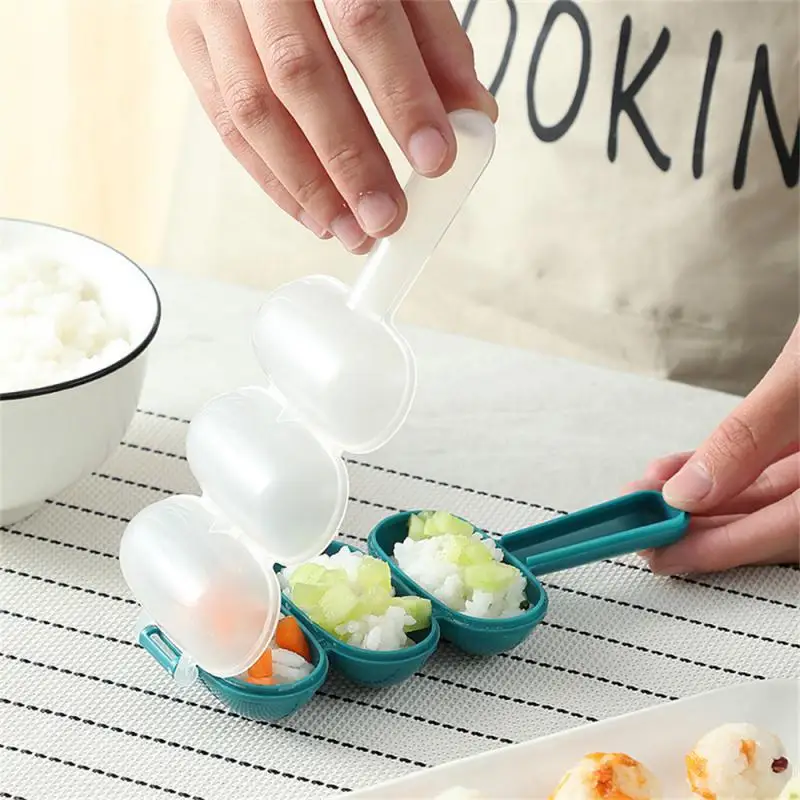Shaker De Boule De Riz En Forme De Boule De Riz, Moule À Onigiri, Moule À Déjeuner, Secoueurs De Rouleau De Riz Bricolage, Outils De Cuisine