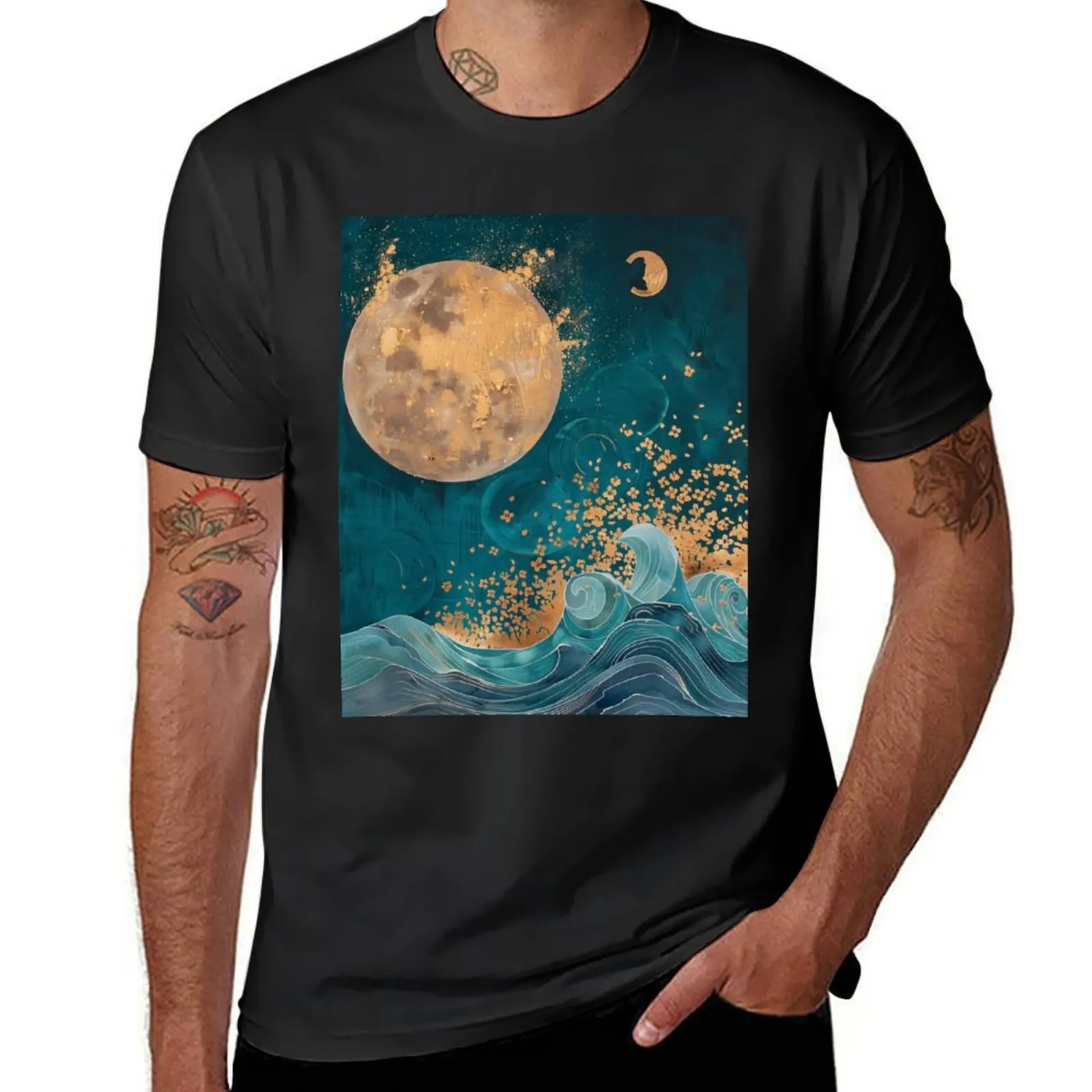 

Waving Nature T-Shirt vintage sweat T-shirts for men cotton