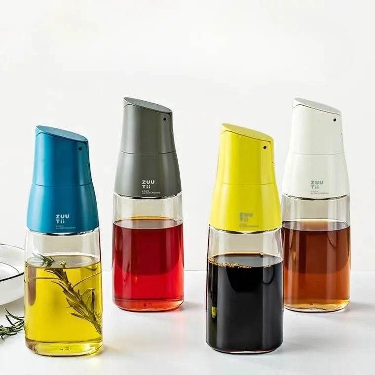 Xiaomi Zuutii Automatic Gravity Switch Cover Oil Can Bottle Silicone Spill-Proof Spout Non-Drip Design 500ml Capacity BBQ Tool