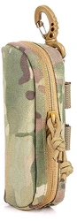 Tactical MOLLE Shockproof Protective Eyeglass Case - Durable 1000D Nylon Outdoor Sunglasses Holder (CP)
