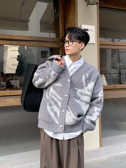 [최신|인기상품]남자 오버핏 맨투맨 => 아늑함과 스타일을 위한 궁극의 선택: 남성용 헐렁한 니트 스웨터 [ChinaNOW | 추천상품]