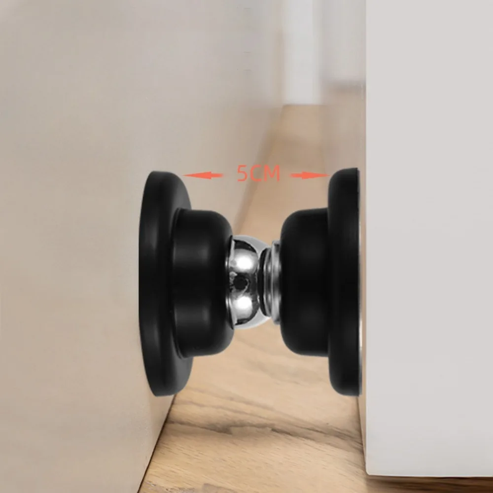 Magnetic Door Stopper Magnetic Door Suck Hotel Household Strong Magnetic Strong Mute Door Touch Silicone Anti-collision Stall Stopper 1 Pcs
