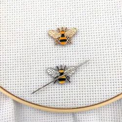 Magnetic Bee - Themed Needle Minder Set - Embroidery Accessories & Sewing Gift (Set of 2)