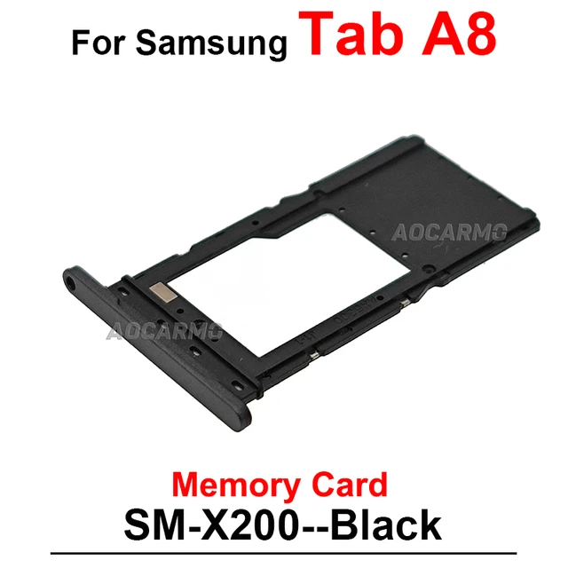 Samsung Galaxy Tab A8 için 10.5 "SM-X200 tek çift bellek SD kart + Sim kart  Sim tepsi tutucu soket yuvası yedek parçalar - AliExpress