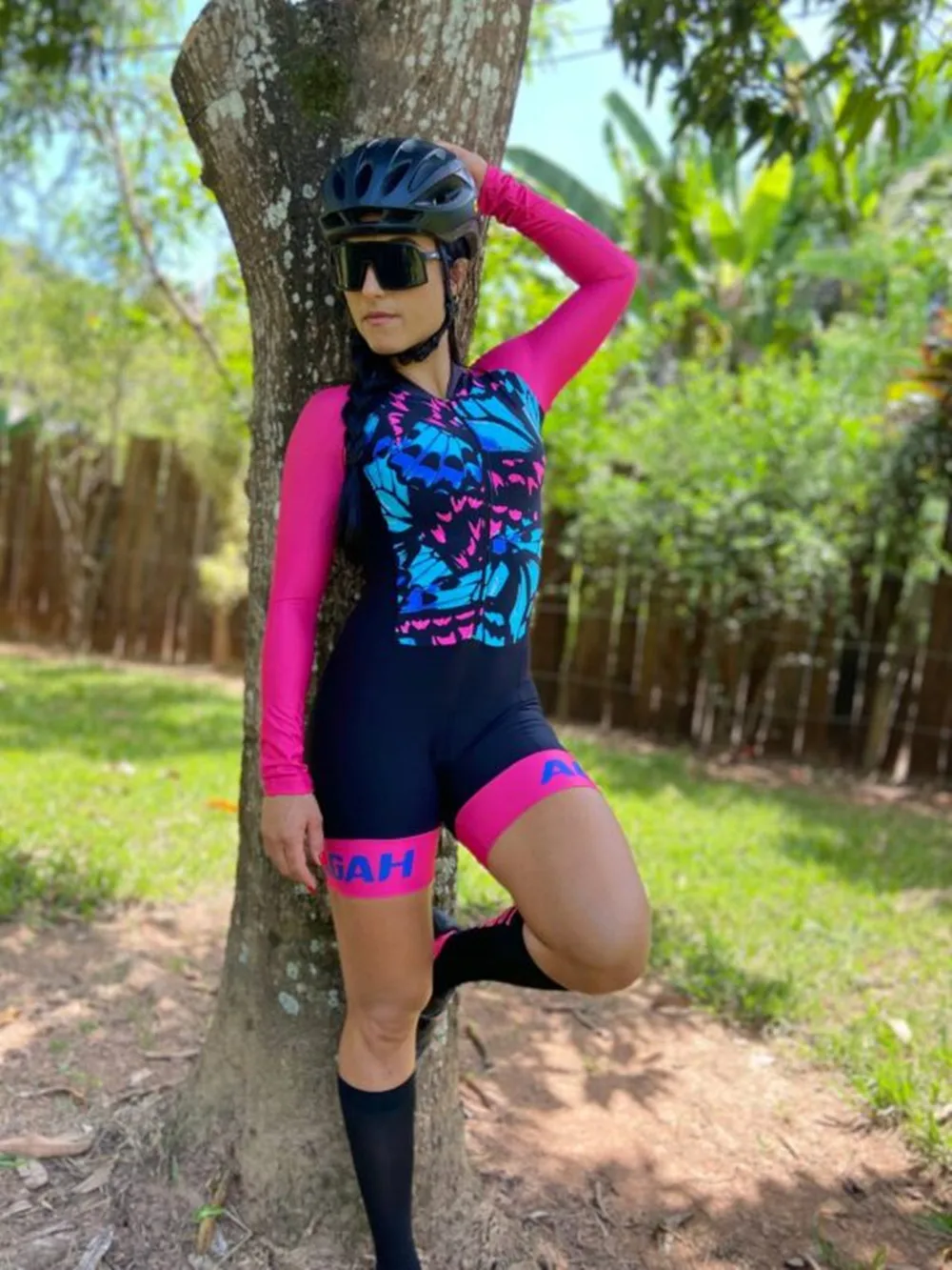 Agah Macaquinh Fietsen Vrouwen Triathlon Schaatspak Jumpsuit Fiets Kleding Bodysuit Kit Bike Pak Mtb Sportwear Brazilië Gratis Verzending  18