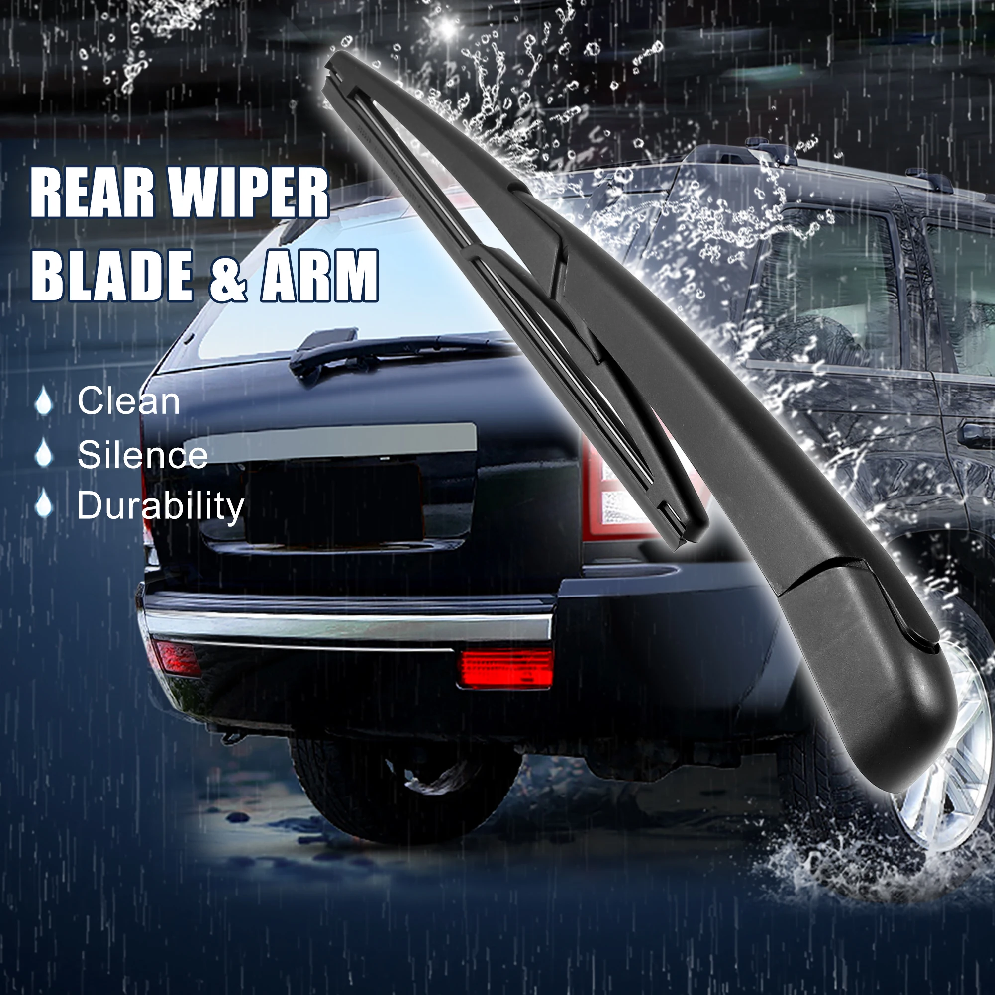 X Autohaux 9inch Rear Windshield Wiper Blade Arm Set for Peugeot 308 2013 2014 2015 2016 2017 2018 2019 2020 2