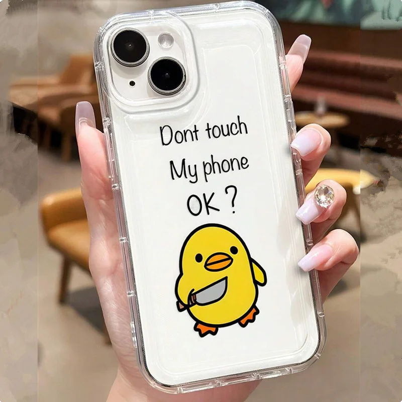 Yellow Duck Painted TPU Phone Case Cover