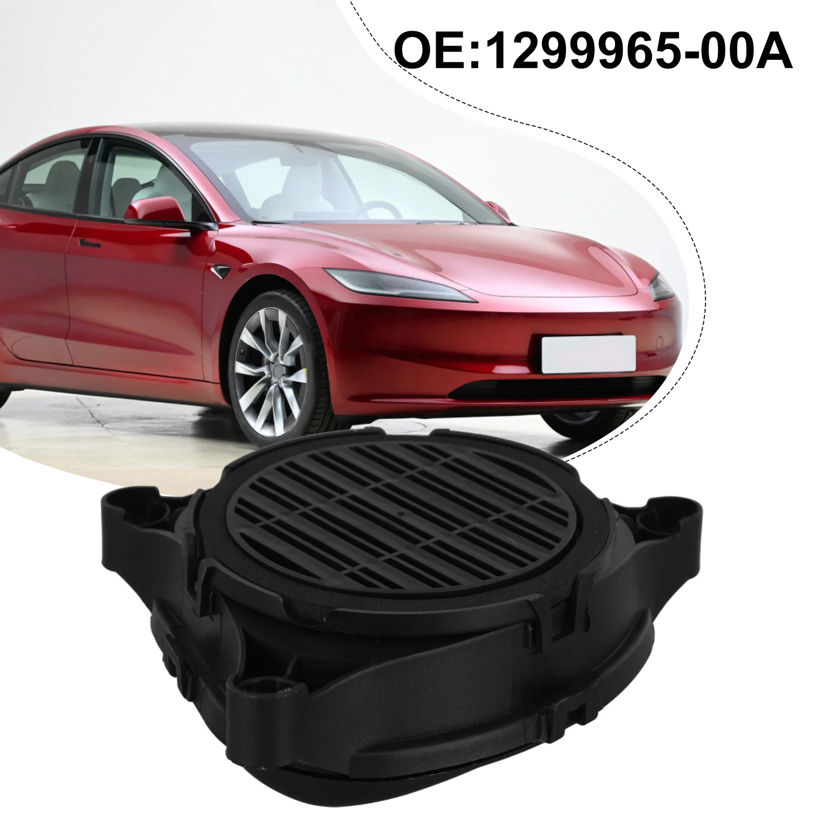 Altoparlante Anteriore Inferiore Per Tesla Model 3/Y 2017-2021 - Ricambio ABS Nero 1299965-00-A
